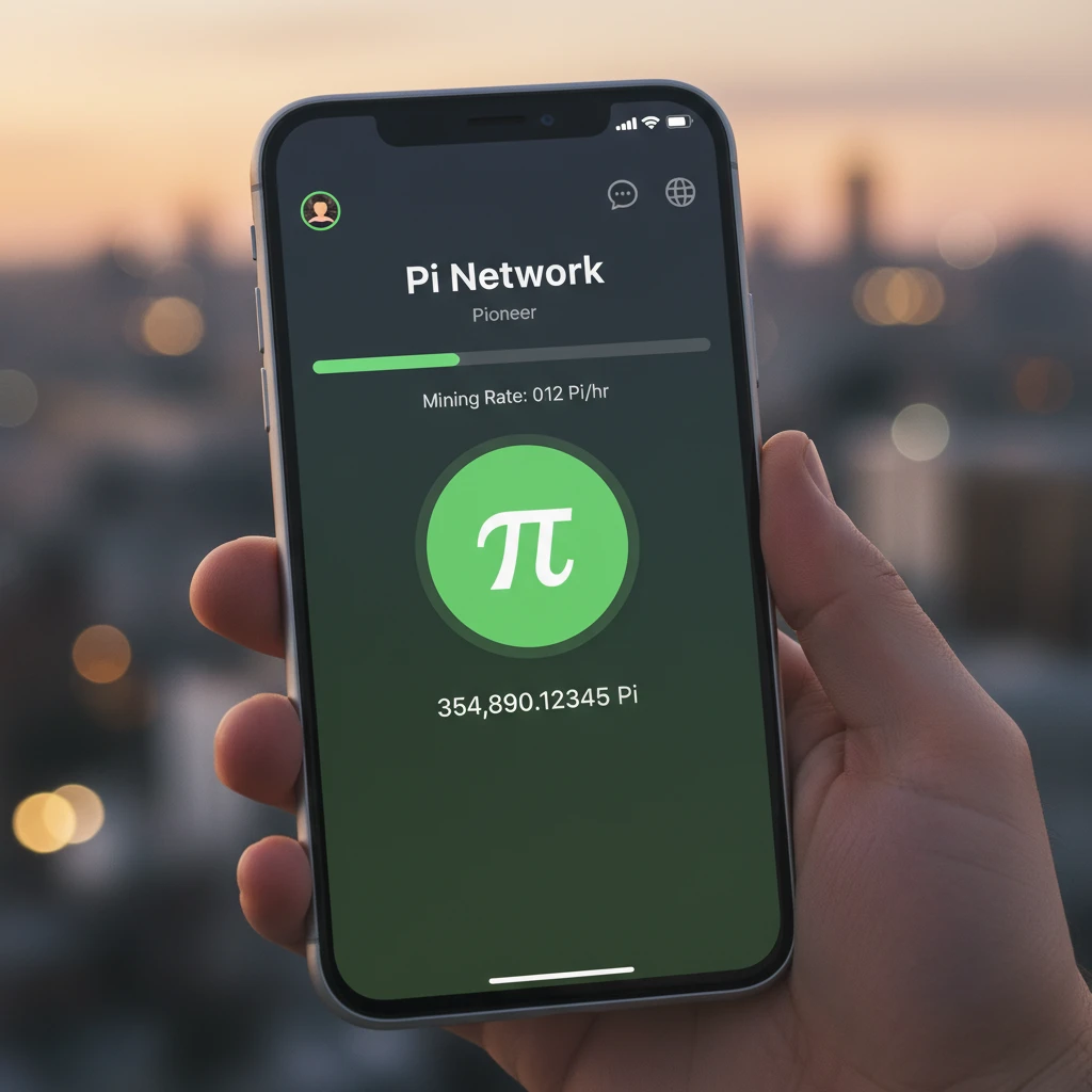 Ảnh minh họa ứng dụng khai thác Pi trên điện thoại
