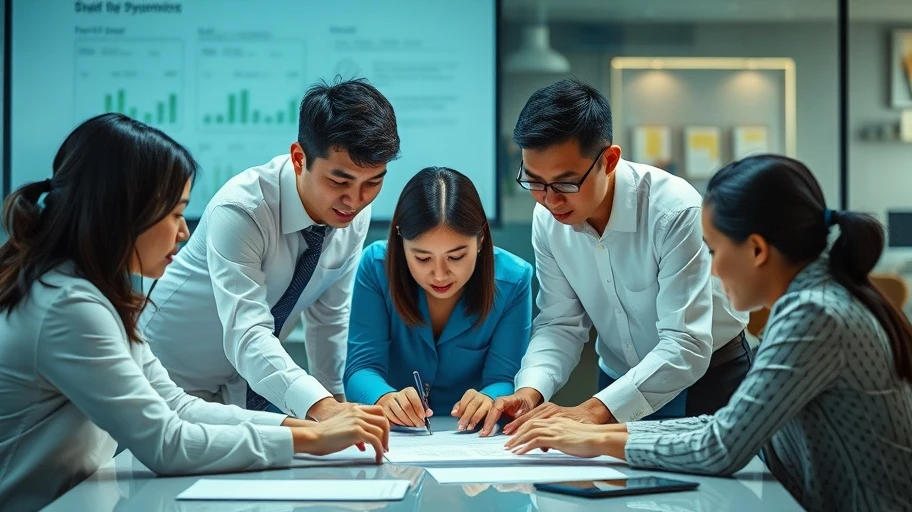 Ảnh nhân viên văn phòng ứng dụng tâm lý
