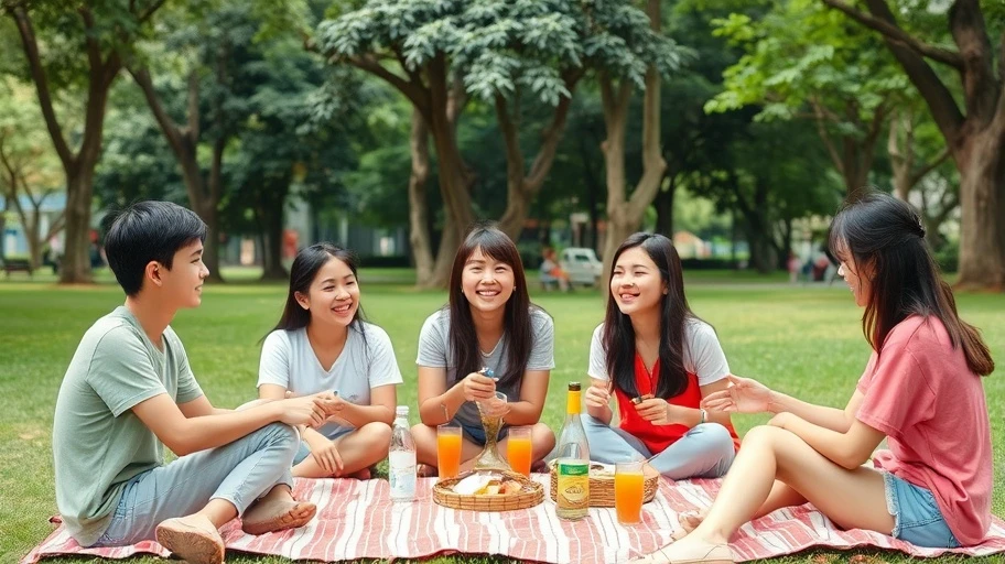 Ảnh teen Việt vui chơi trong công viên