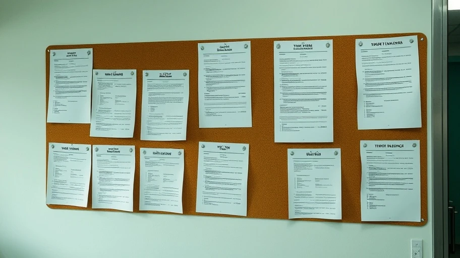 Bảng tài liệu tài chính song ngữ.