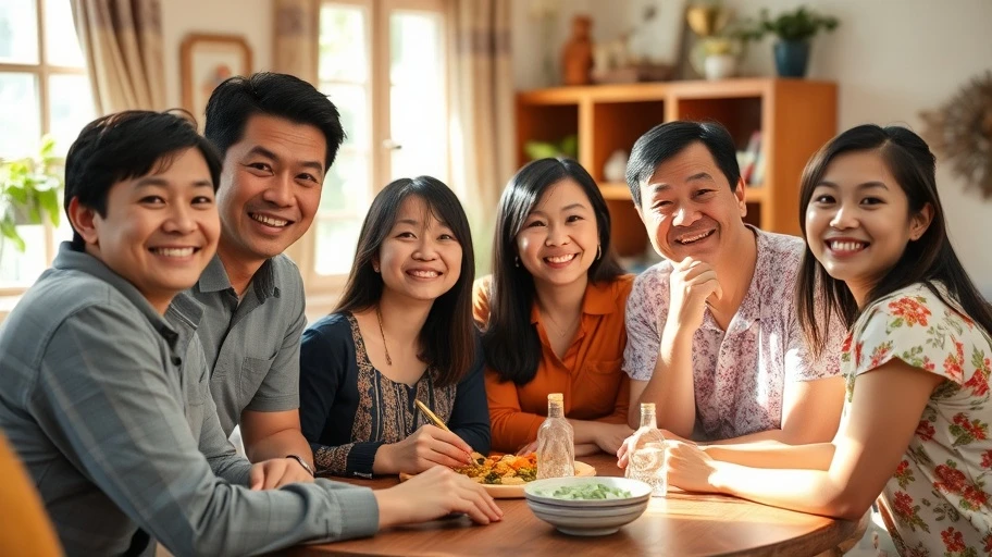 Buổi họp mặt gia đình ở Việt Nam