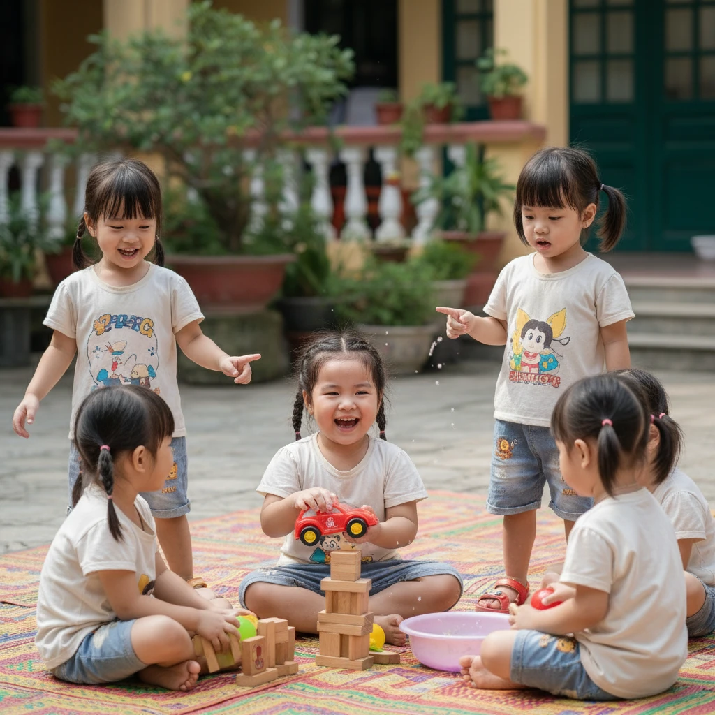 Cảm xúc trẻ mầm non đầy đa dạng và phong phú.