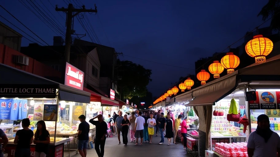 Cảnh chợ đêm Phước Lộc Thọ Little Saigon