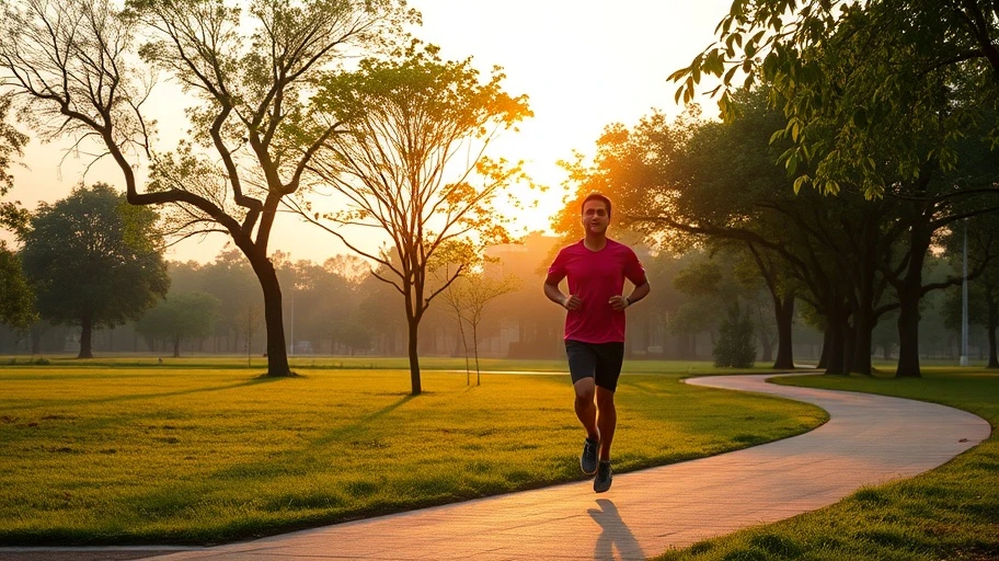 Đi bộ hoặc chạy bộ để thư giãn sau giờ làm việc