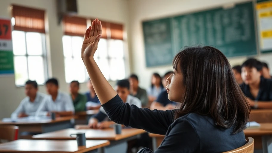 Hậu quả tâm lý sợ sai, học sinh ngại ngần trong lớp học.