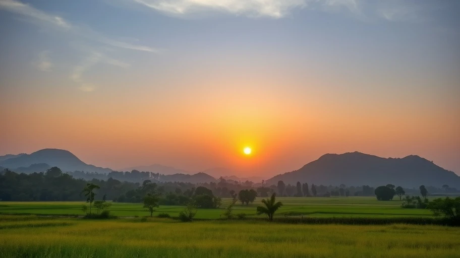 Hình ảnh cảnh quan bình minh Việt Nam