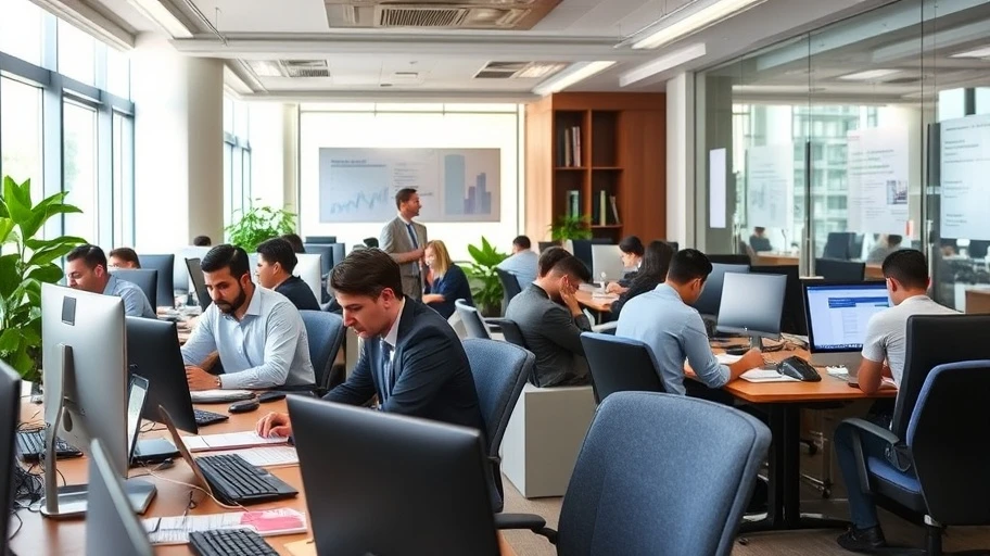 Hình ảnh chuyên viên tư vấn tài chính tại văn phòng Hà Nội