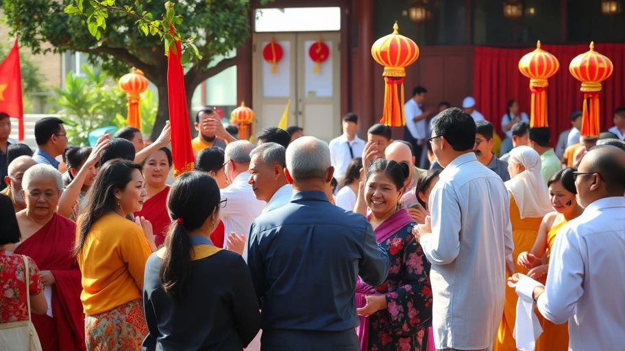 Hình ảnh cộng đoàn tôn giáo đang sinh hoạt tại Việt Nam.