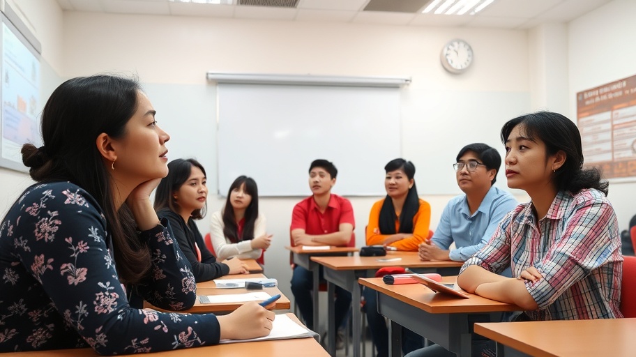 Hình ảnh lớp học tâm lý ở Việt Nam