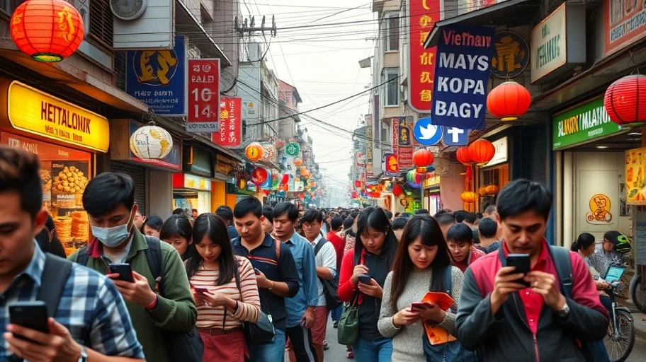 Hình ảnh mạng xã hội phổ biến tại Việt Nam