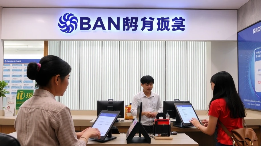 Hình ảnh nhân viên ngân hàng làm việc tại Hà Nội