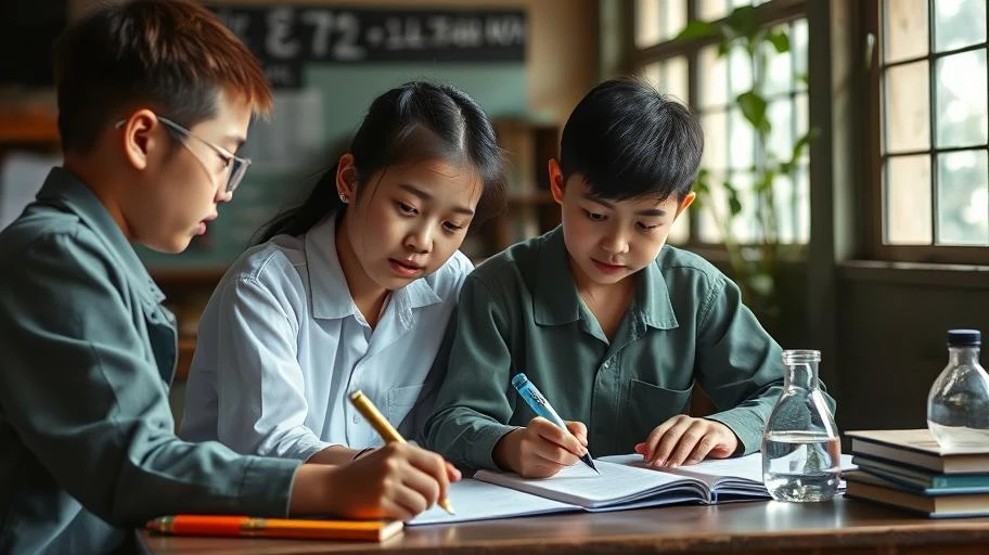 Hình ảnh sinh viên đang học các môn khối A00