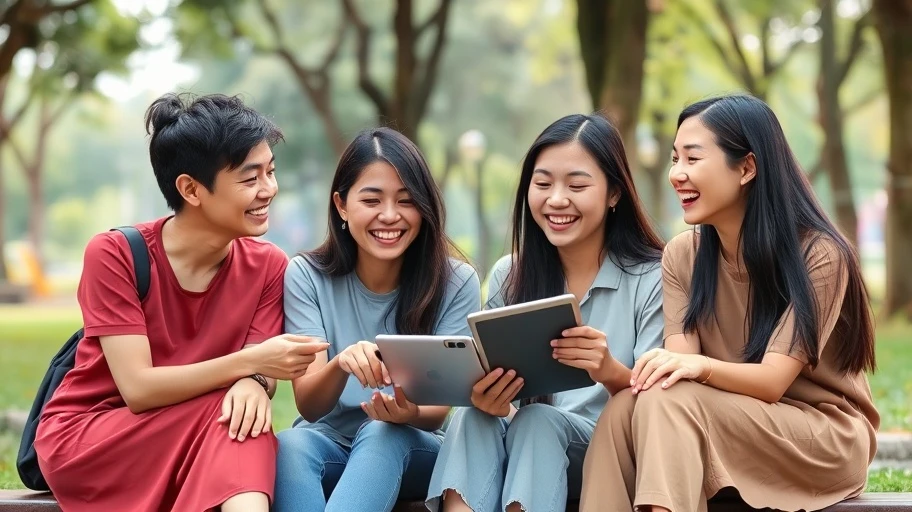 Hình ảnh thể hiện tác động của mạng xã hội