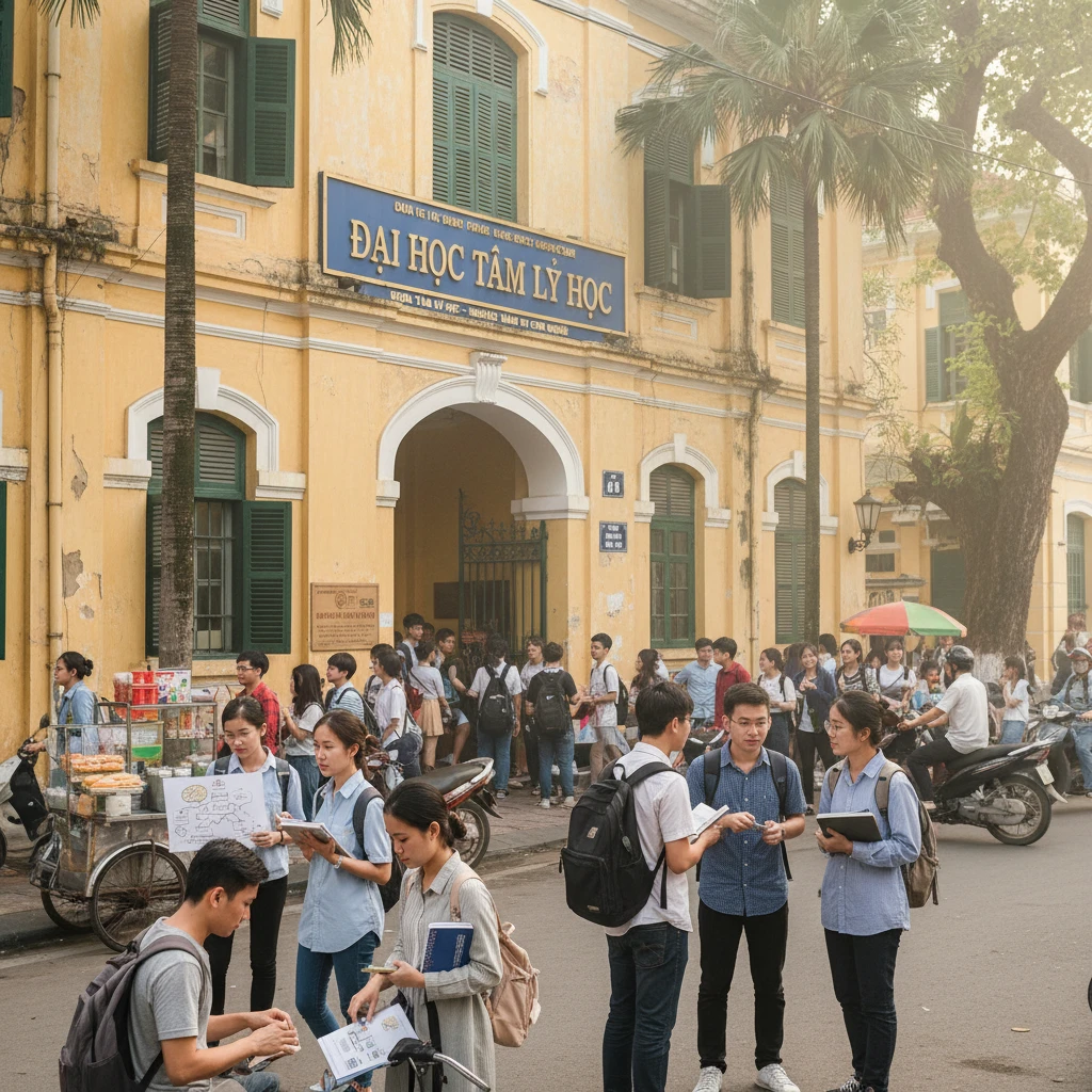 Hình ảnh trường đại học tại Việt Nam nghiên cứu tâm lý học