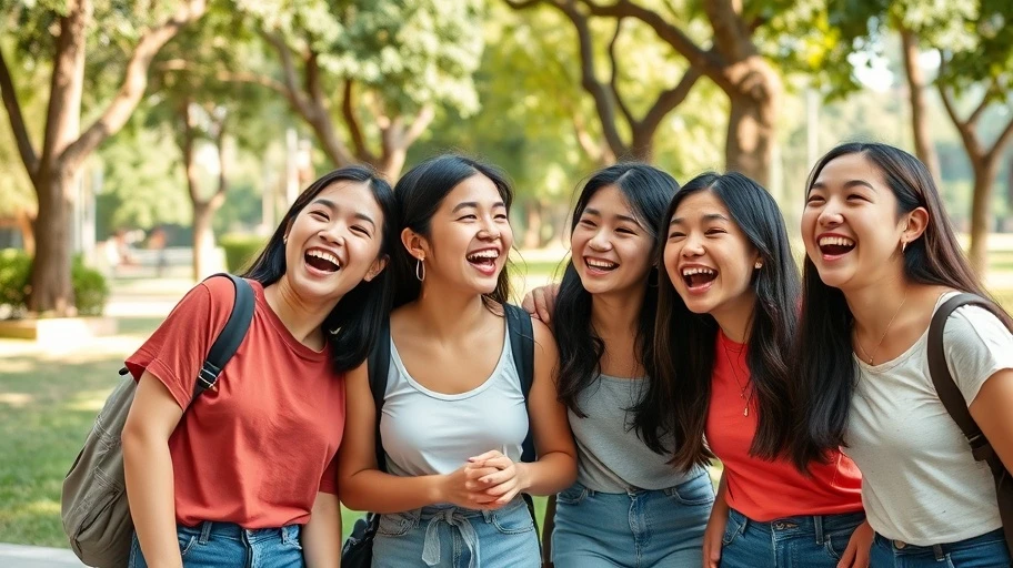 Hình ảnh về tình bạn gắn bó trong đời sống anh em tại công viên.