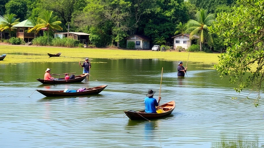 Hồ câu tôm tại Câu lạc bộ Ao Quê ở Hồ Chí Minh.