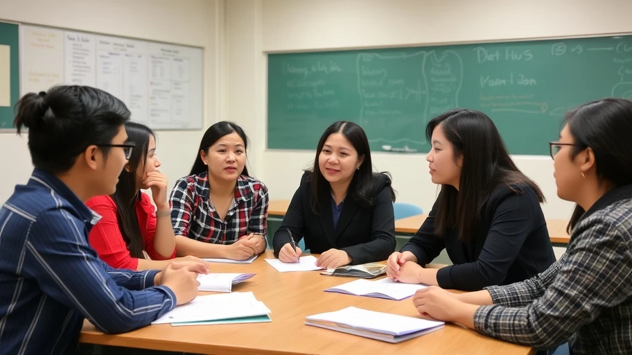 Học sinh Việt Nam và thảo luận lớp học