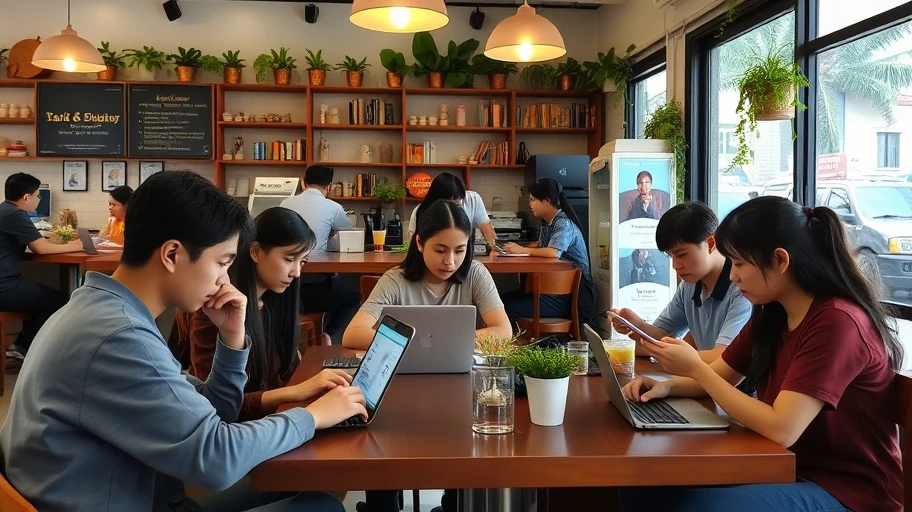 Học tập và chia sẻ kiến thức trên mạng xã hội.