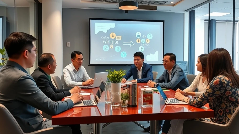Họp bàn chiến lược marketing trên mạng xã hội tại Việt Nam