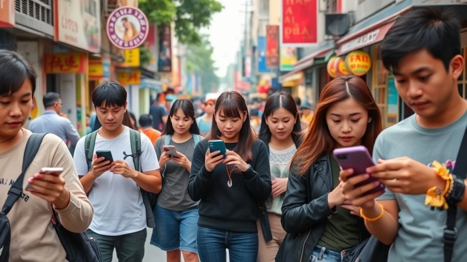 Kết nối và giao tiếp trên mạng xã hội tại Việt Nam.