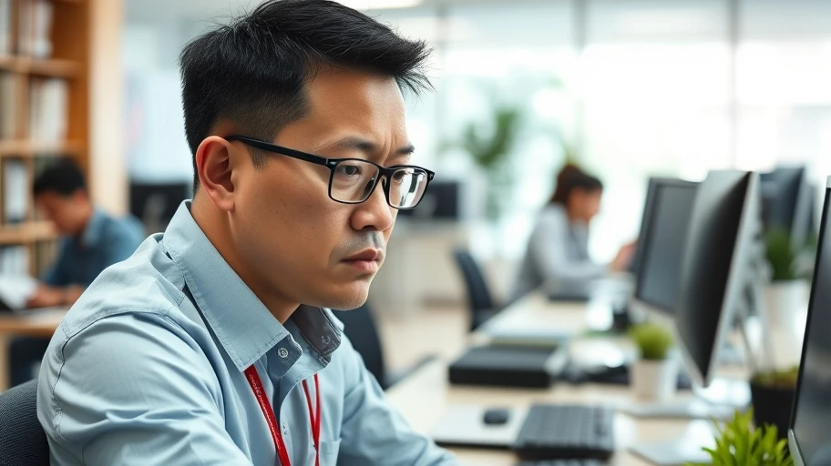 Môi trường văn phòng với nhân viên căng thẳng liên quan tâm lý ED