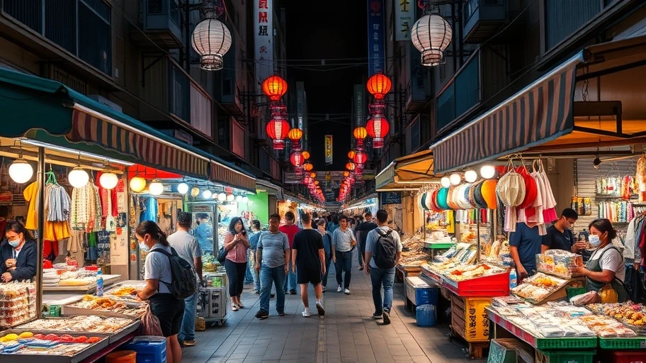 Mua sắm chợ đêm Đài Loan
