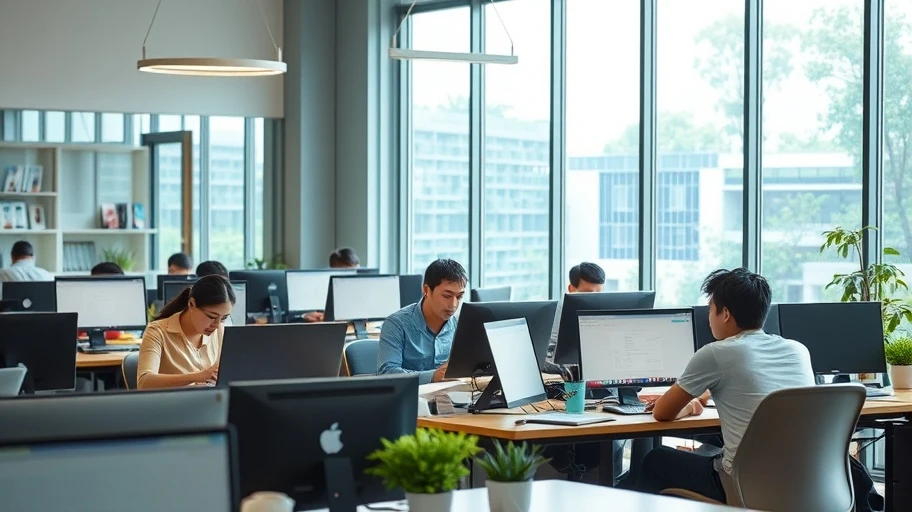 Nhân viên văn phòng làm việc tại Việt Nam