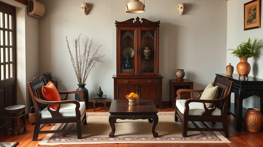 Nội thất truyền thống Việt Nam phản ánh đặc trưng phim.