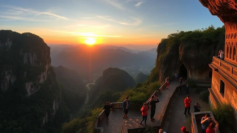 Quang cảnh từ đỉnh hang Múa Ninh Bình