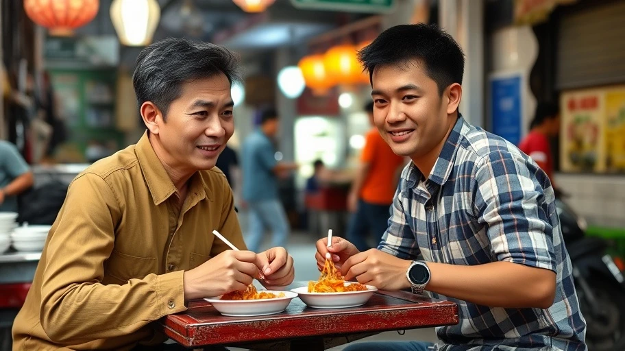 Sự chân thành trong mối quan hệ anh em qua bữa ăn.