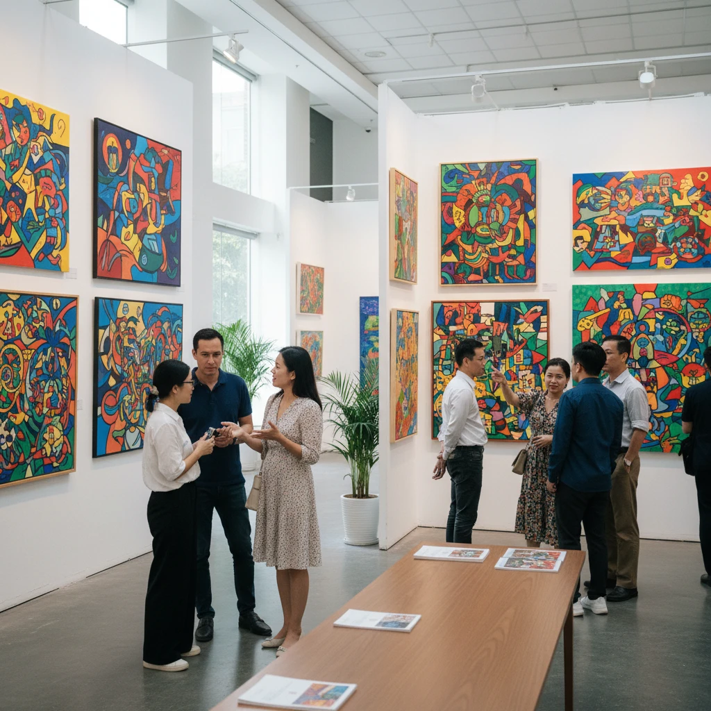 Tranh triển lãm nghệ thuật tại Việt Nam