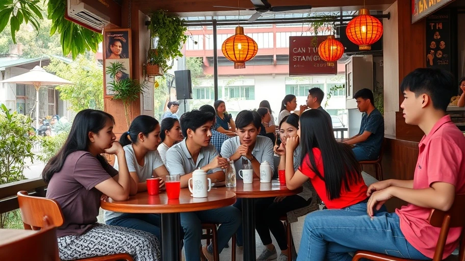 Tương tác giữa tâm lý xã hội và hệ tư tưởng ở quán cà phê Việt